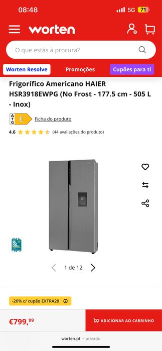 Frigorifico Americano NOVO