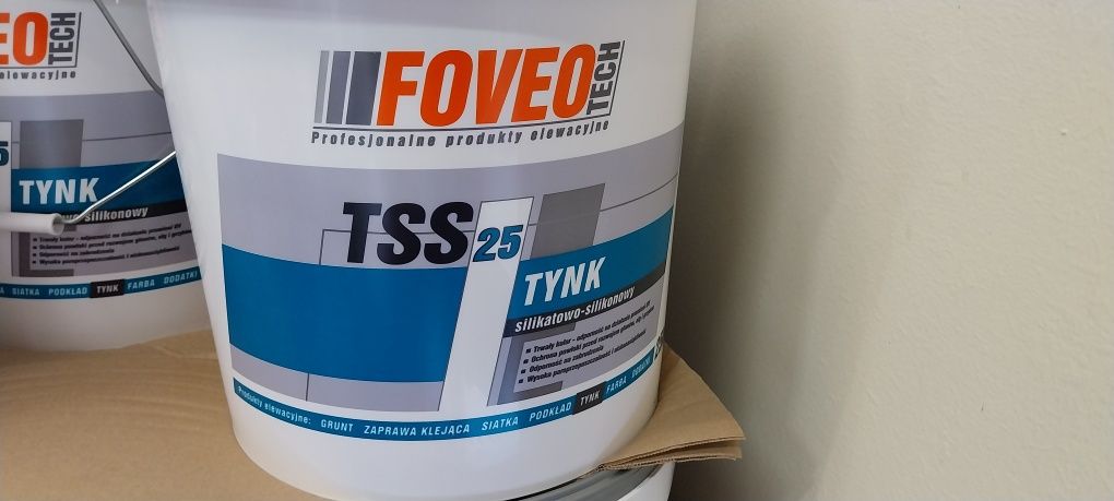 Tynk elewacyjny foveo silikonowo-silikatowy 25kg