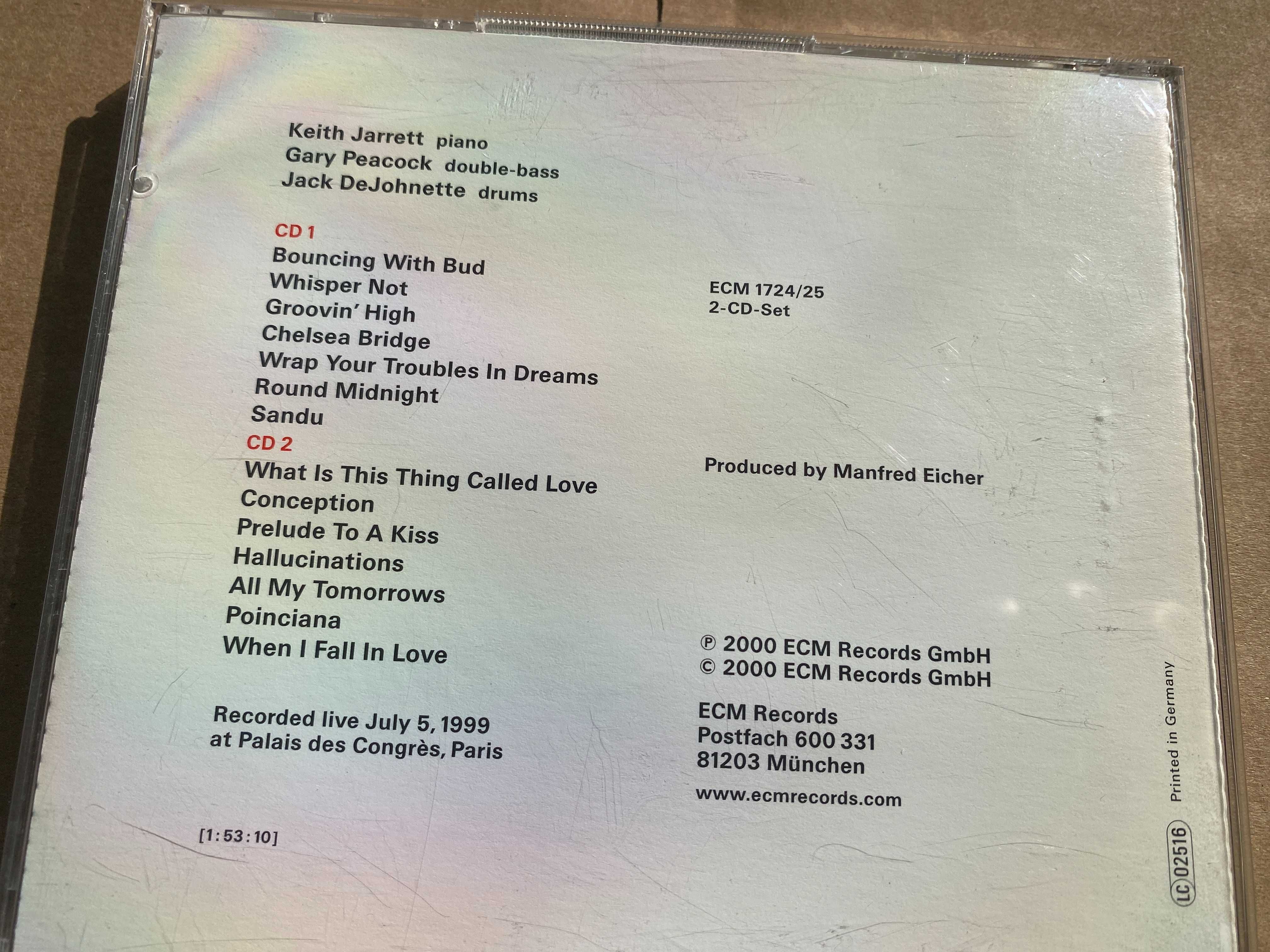 Keith Jarrett, Gary Peacock, JackDeJohnette - Whisper Not - płyty CD