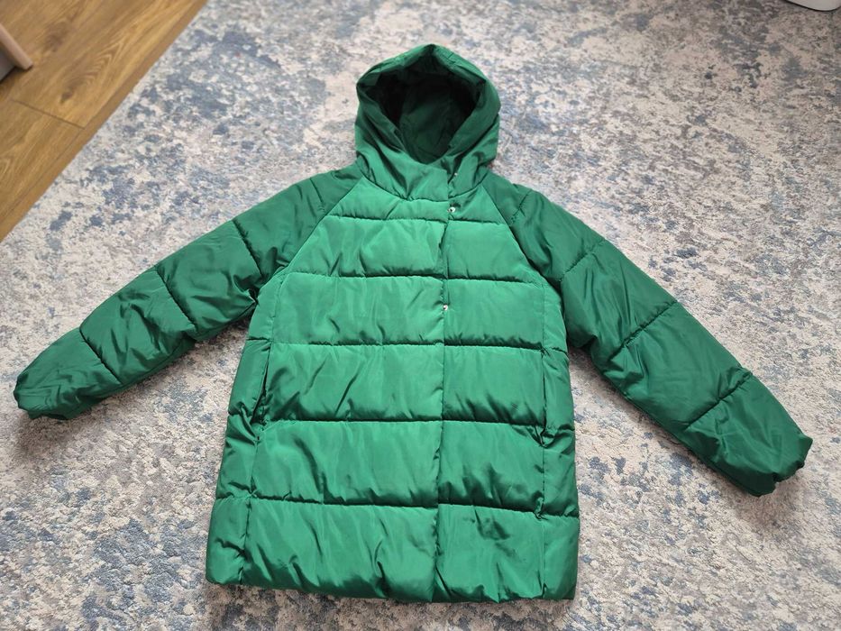 Kurteczka zimowa dla dziewczynki, zielona RESERVED 152
