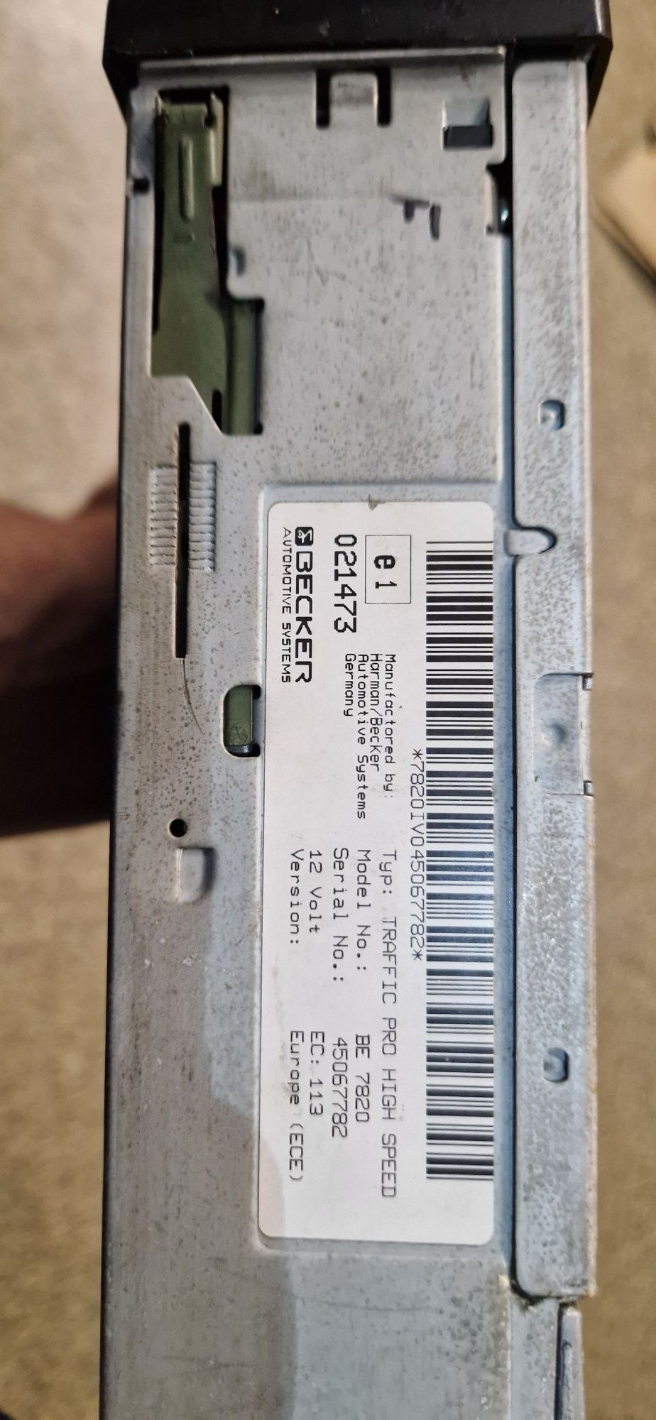 Becker Traffic Pro HIGH SPEED z kodem

Model BE7824