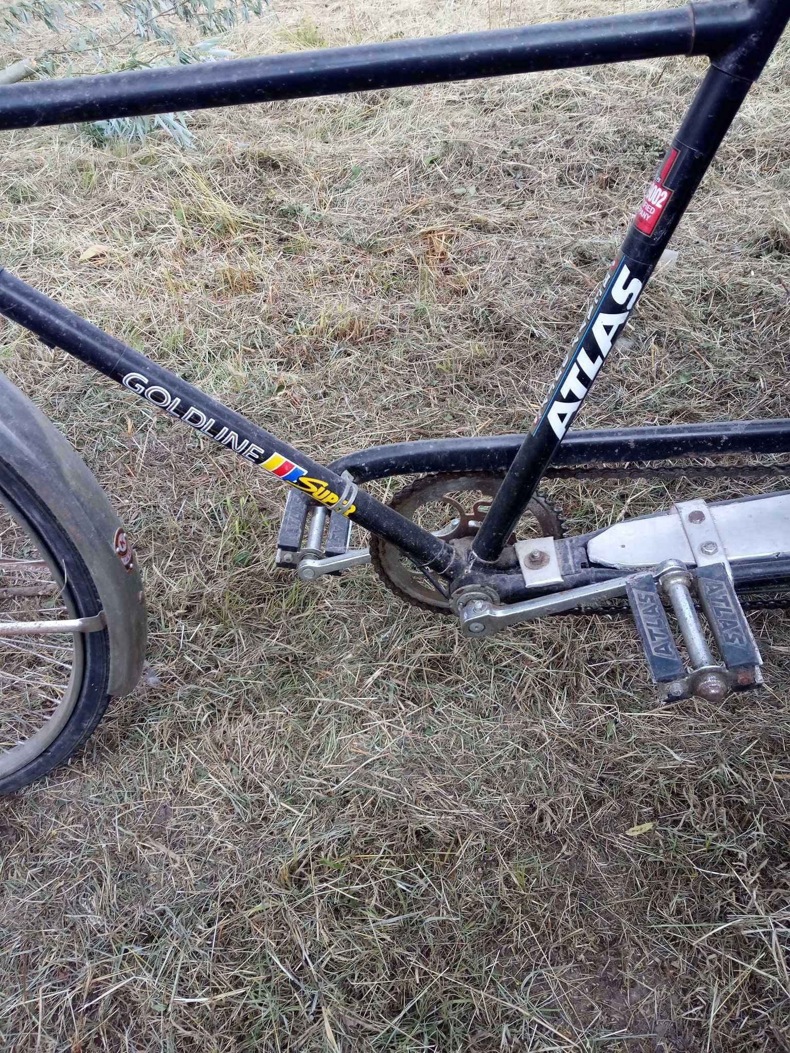 Riksza rowerowa z doczepiana przyczepką