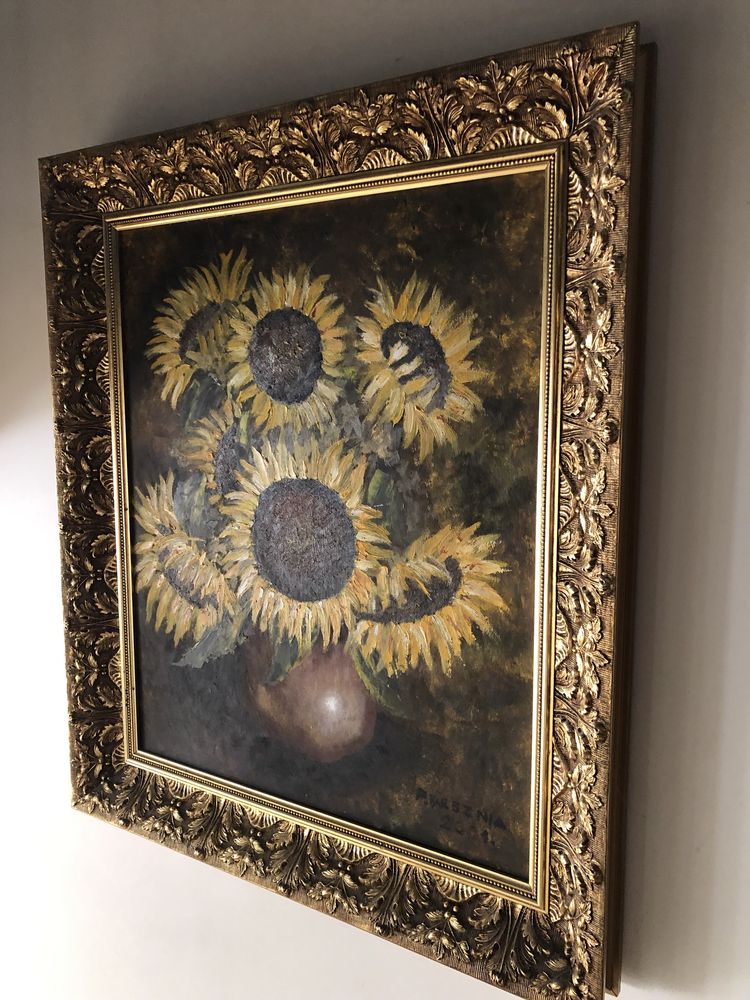 Obraz w złotej ramie Sloneczniki Von Gogha