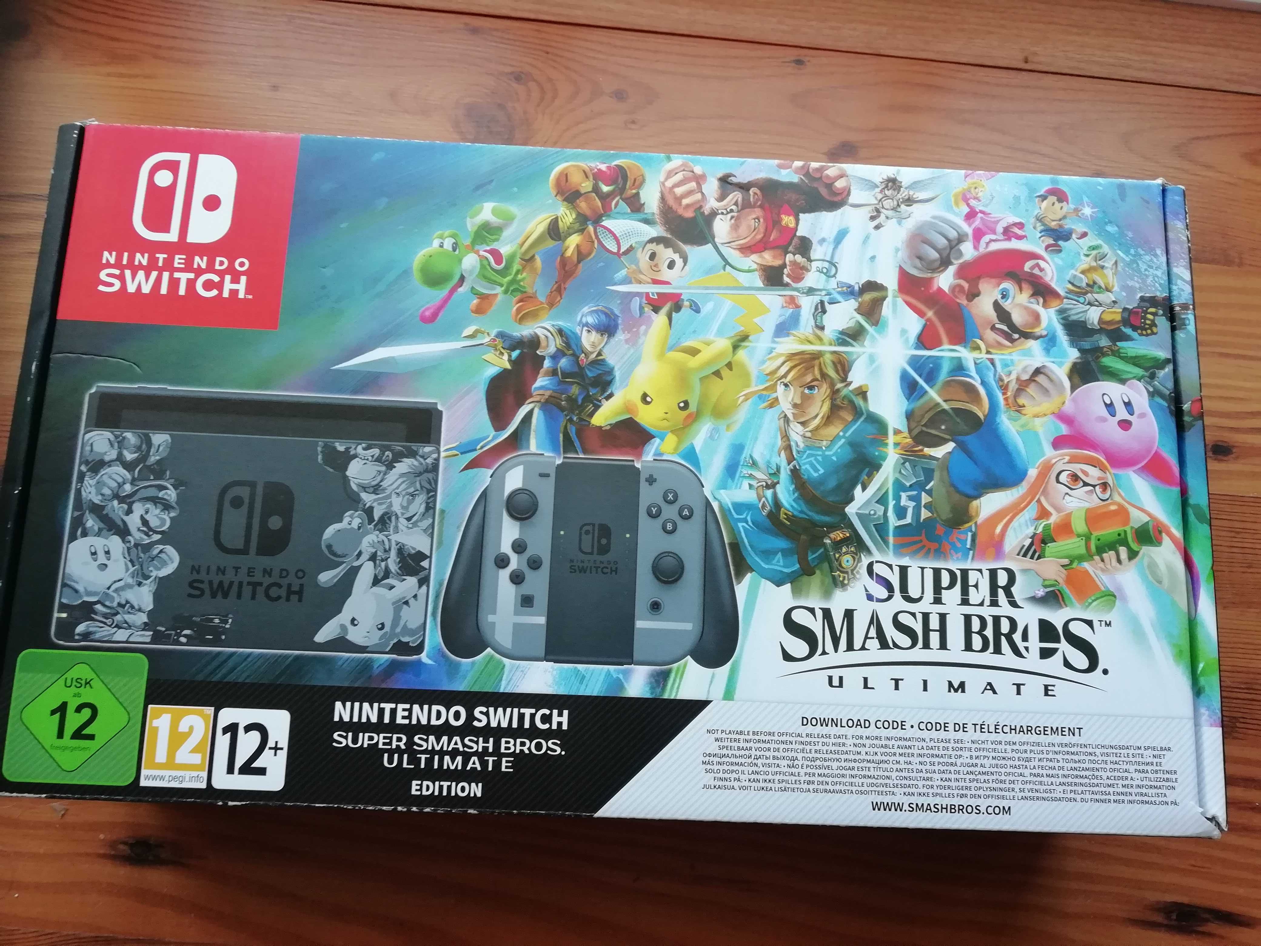 Nintendo Switch v1 Edição Super Smash Bros: Ultimate