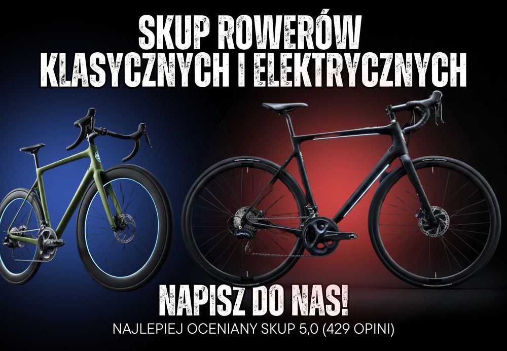 SKUP ROWERÓW, płacimy najwięcej, setki zadowolonych klientów ZADZWOŃ
