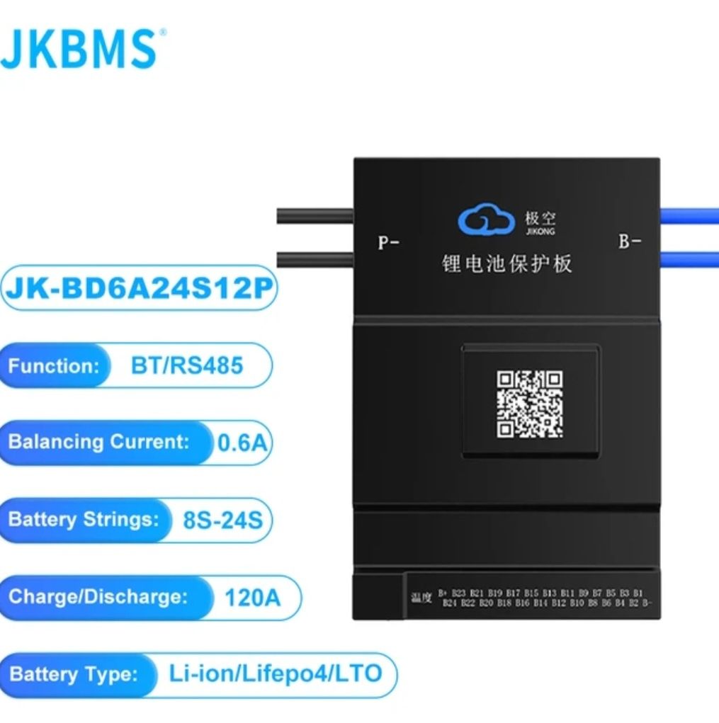 Jikong SMART BMS. 40A.    BD8AS-4P  8s-24s - 40A - 0,4A - BТ/RS485