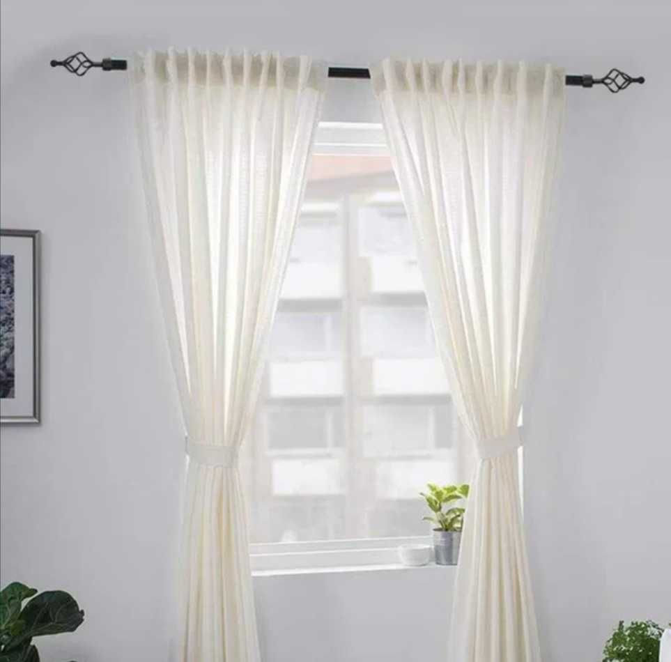 Nowy karnisz ozdobny regulowany  95-185cm  metalowy  czarny