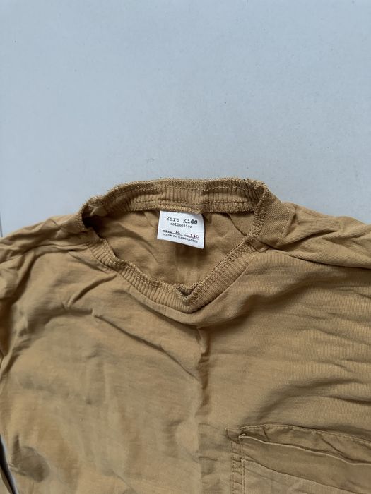 Bluzka ZARA rozmiar 140 długi rękaw musztardowa