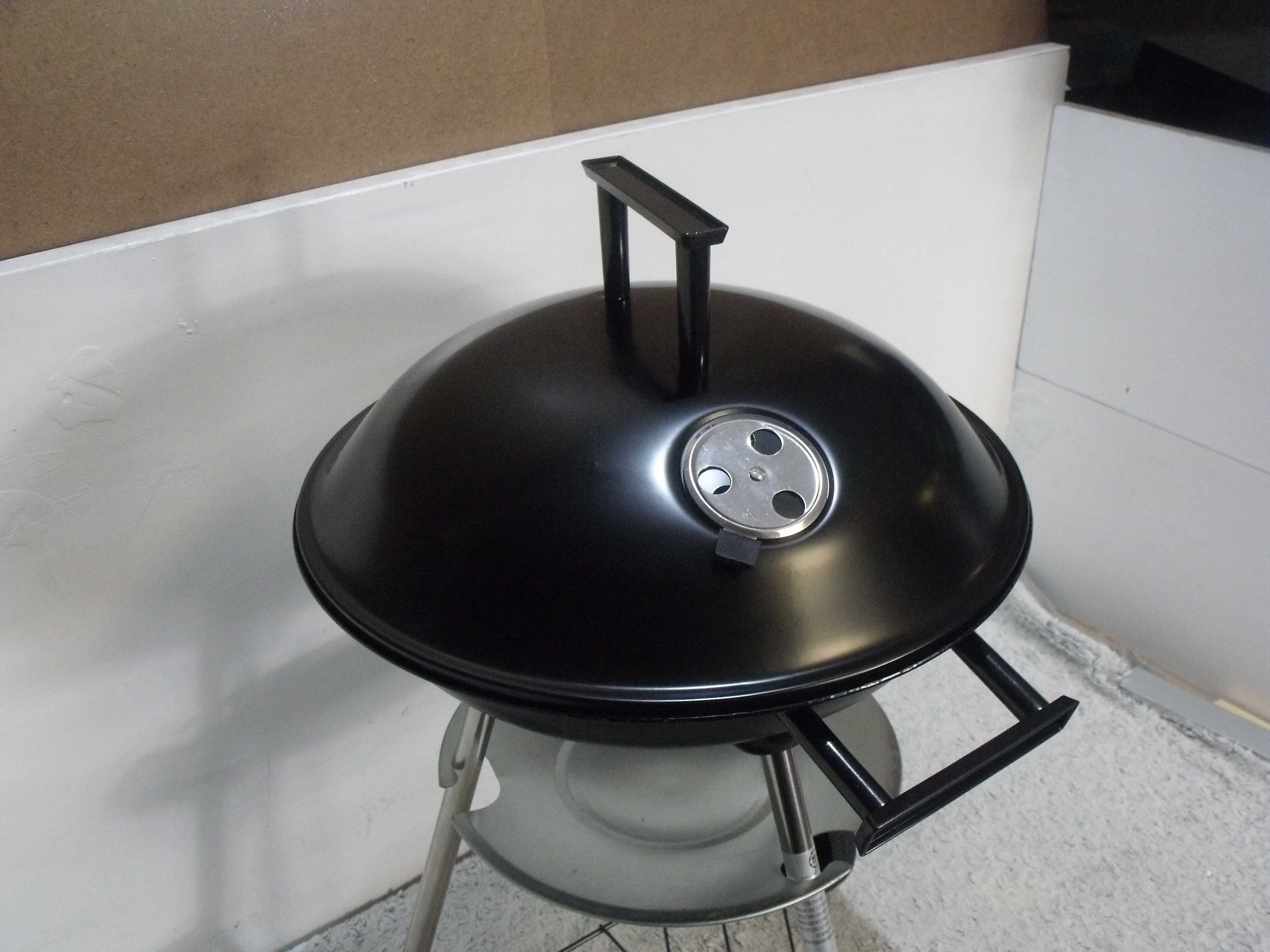 Grill węglowy okrągły z przykrywką MG Home 43 cm NOWY