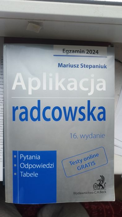 Aplikacja radcowska testy 2024