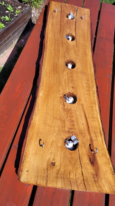 Lampa Dębowa, altana , salon ręcznie wykonana