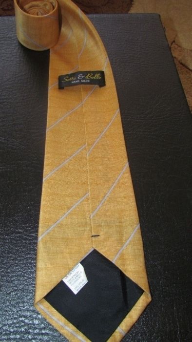 Elegancki Krawat jakich mało marki Sette & Bello Włochy Hand Made nr12