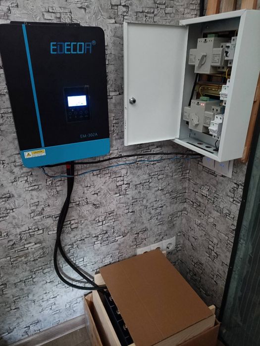 ДБЖ Lifepo4 8kw+гибридный инвертор 4kw