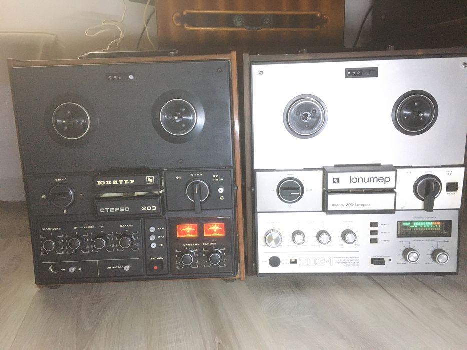 Магнітофон Юпітер 203-1 стерео 1988р. та Юпітер 203 - стерео 1984р.