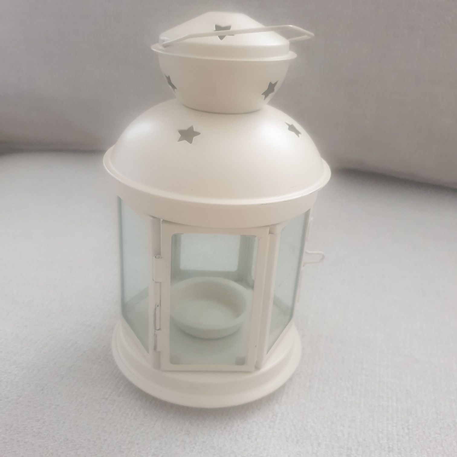 Lampion latarenka IKEA biała
