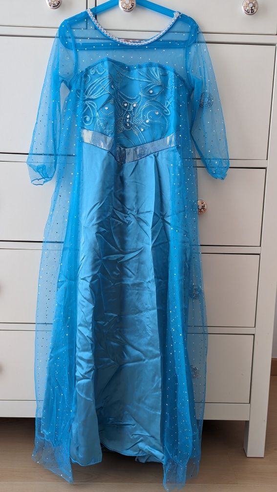 Vestido/disfarce Elsa Frozen 10 anos - NOVO