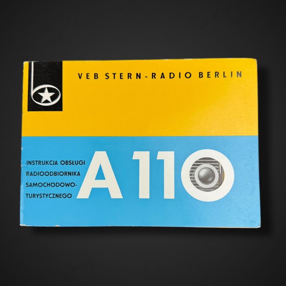 Instrukcja obsługi radioodbiornika A 110 VEB Stern-Radio B51/03241
