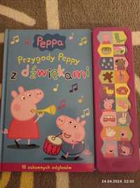 Książka z dźwiękami Świnka Peppa Przygody Peppy
