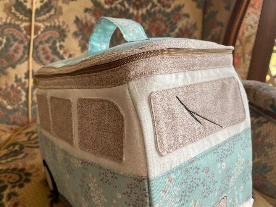 Autobus walizka kuferek pojemnik na dziecięce skarby handmade unikat