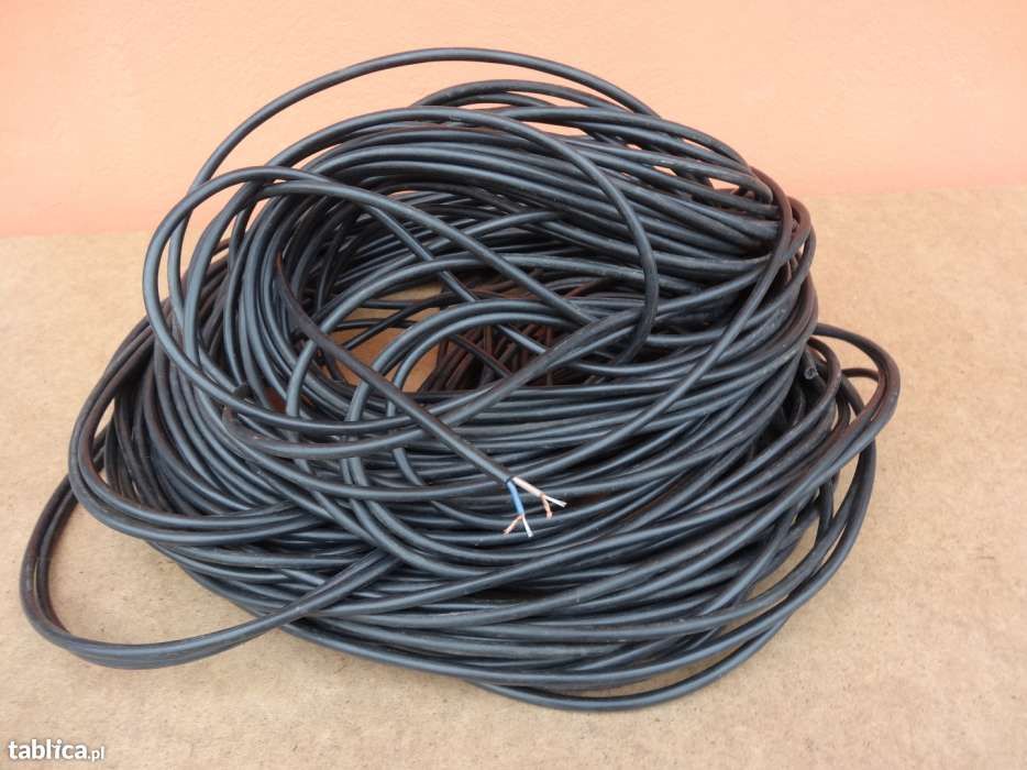 Kabel dwużyłowy z linką stalową w izolacji