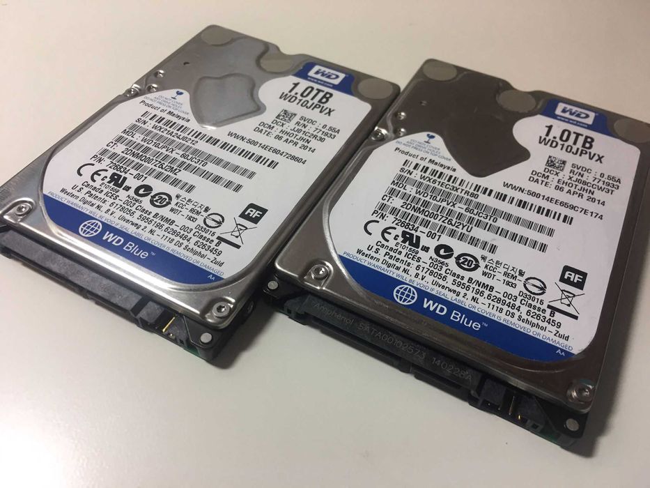 Disco Rígido, Western Digital, Interno, 1 TB (x2)
