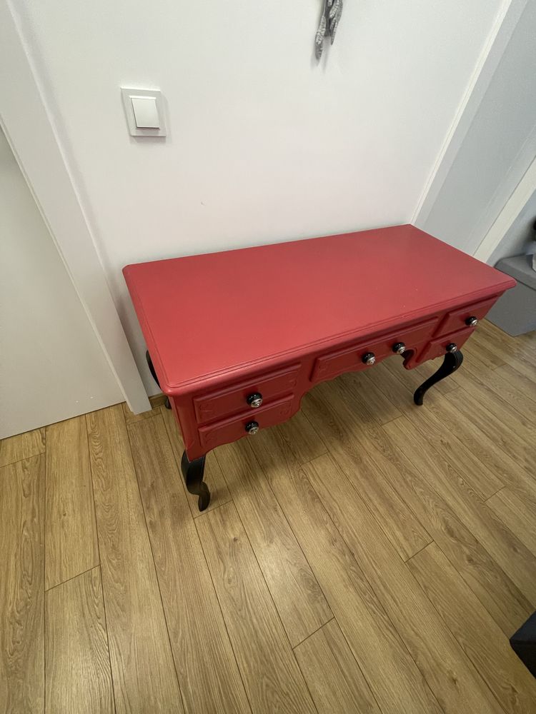 Konsola 5 szuflad drweniana.