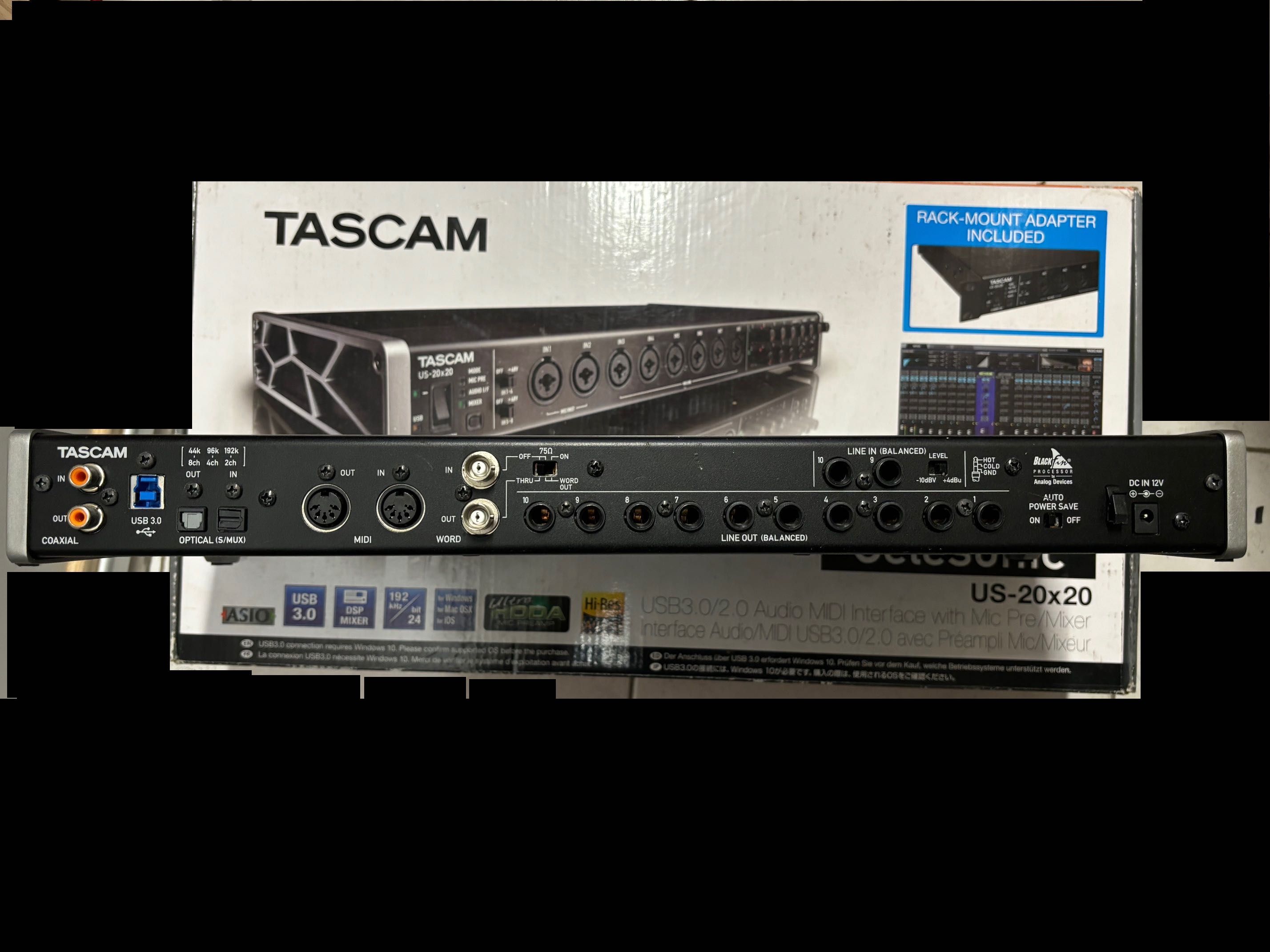 Tascam US20x20 celestonic placa de audio estudio