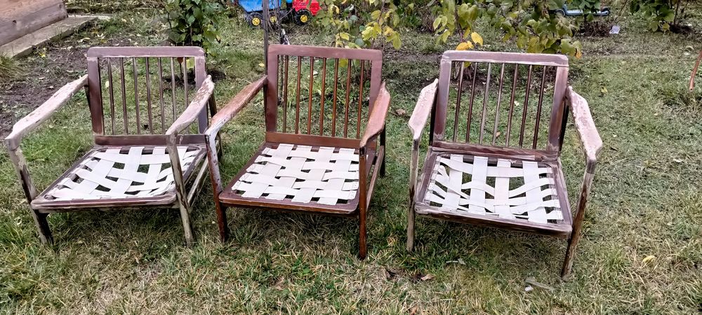 Prl Kultowy fotel Z.Bączyk prl 3szt