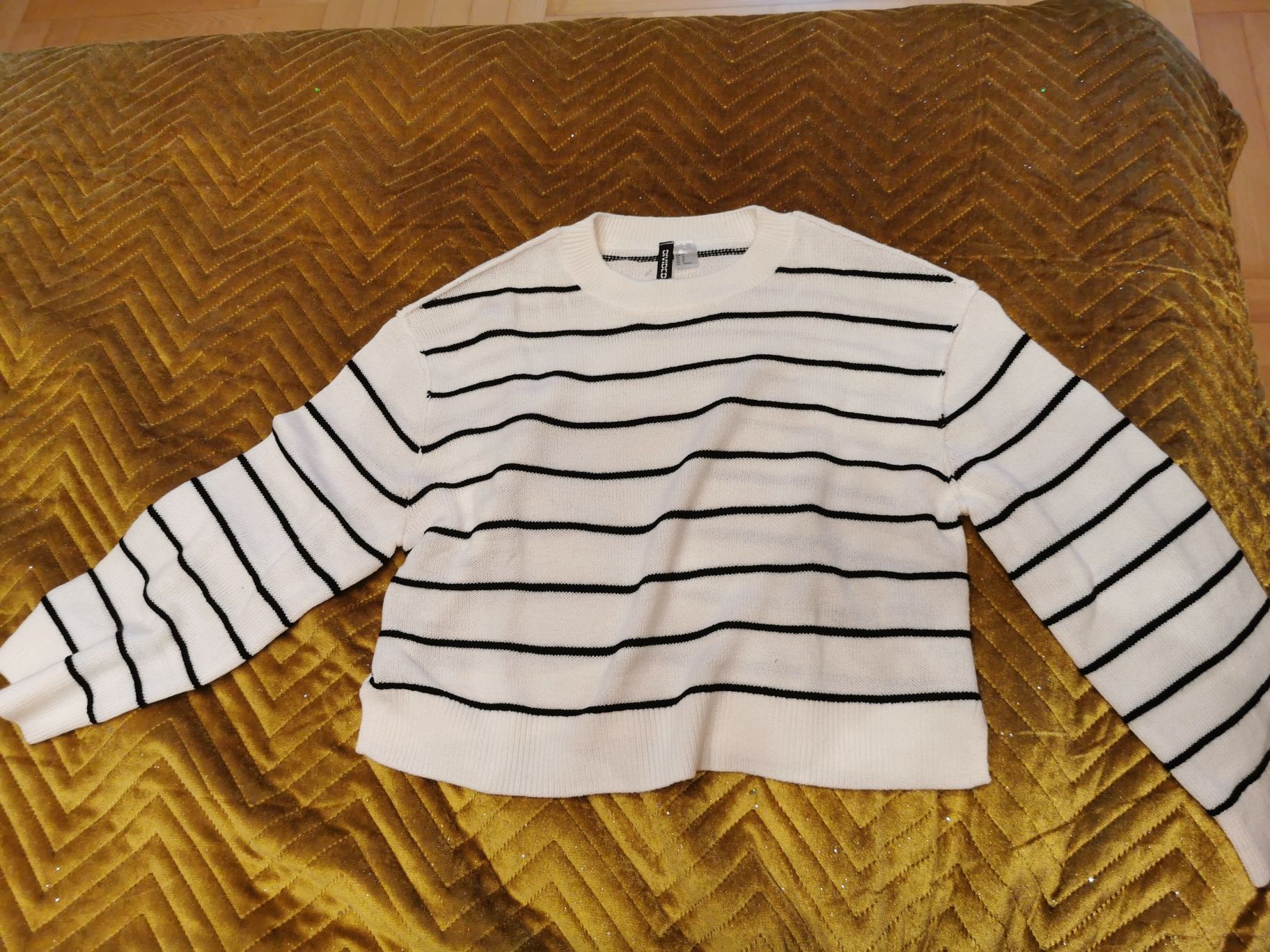 Sweter w paski hm