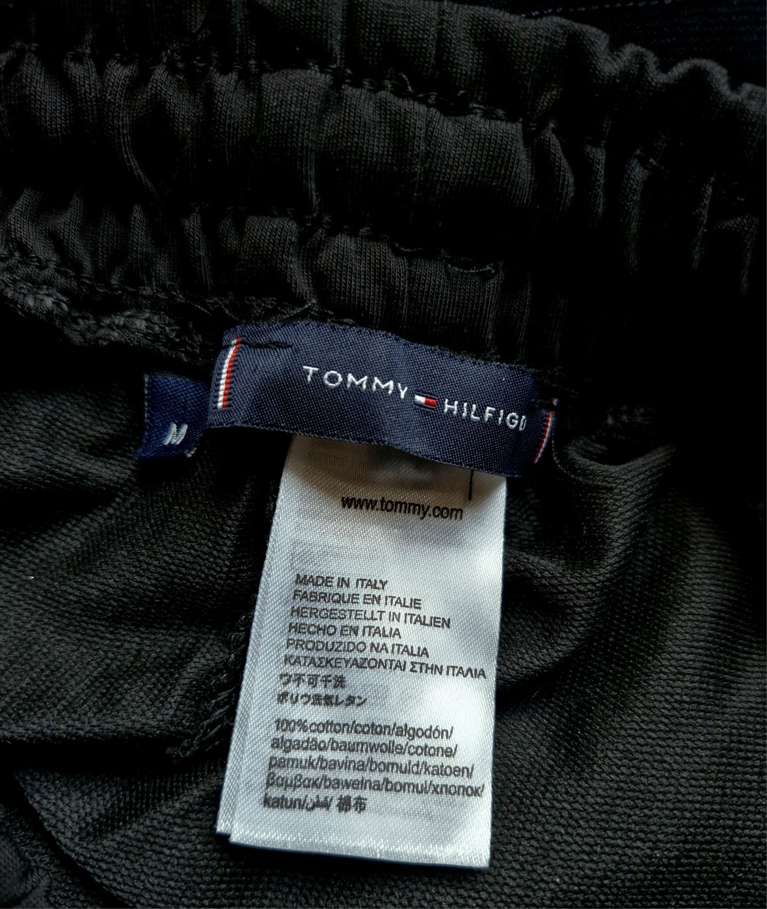 Nowy damski dres t.h.s m l metki czarny spodnie bluza logo bawełna