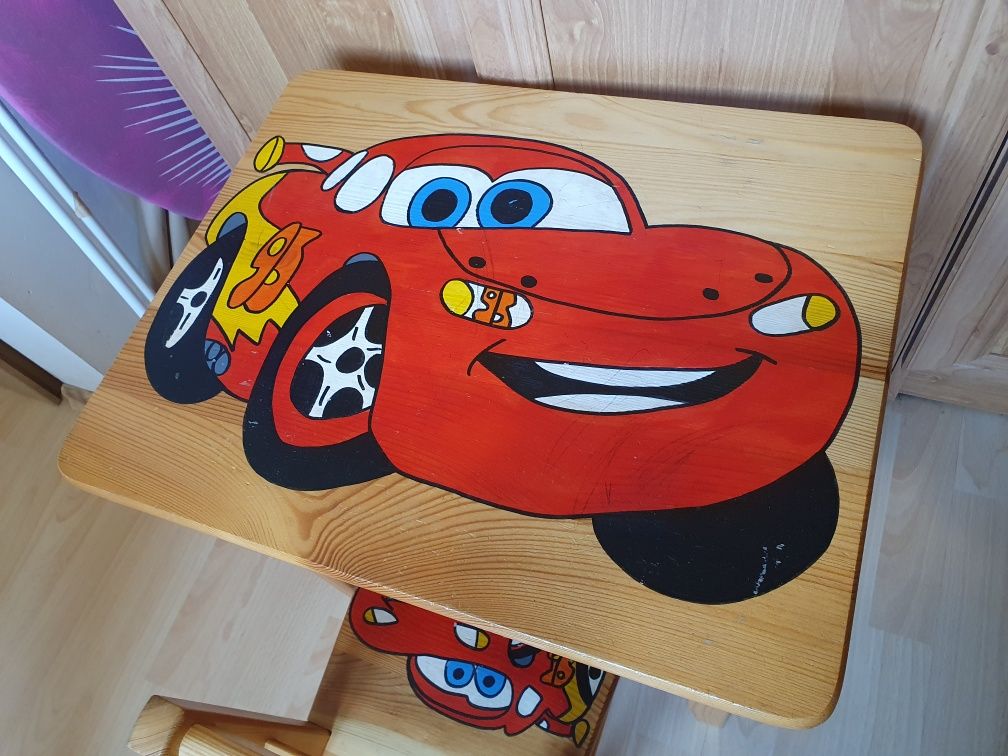 Stoliczek z krzesełkiem dla dziecka Cars Zygzak McQueen