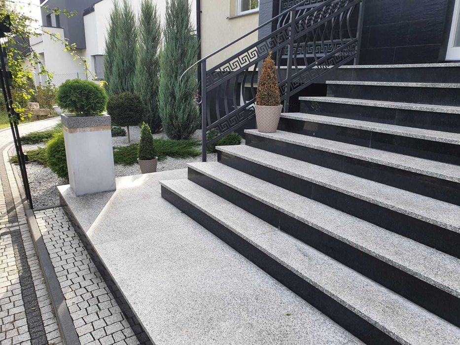Schody Granitowe Stopnie Kamienne Trepy Granit Kamień Stopnica