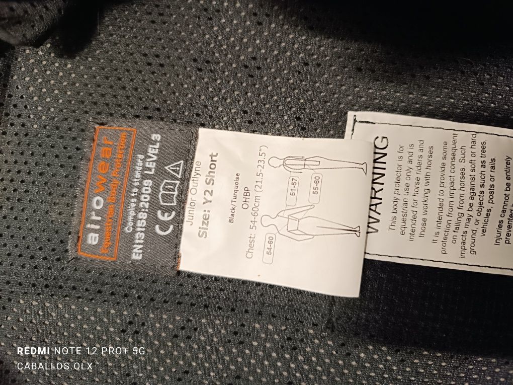 3-5 lat, 4-6 lat kamizelka ochronna jeździecka AiroWear i Horka