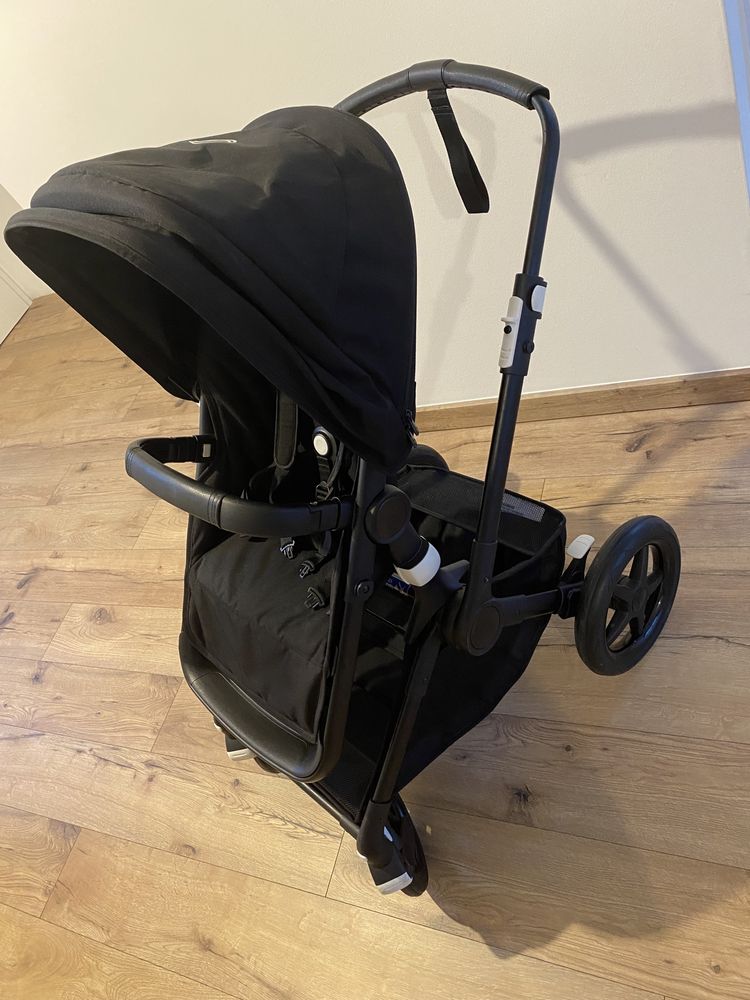 Bugaboo Fox 2 czarny 2w1  , spacerowka , gondola, folia