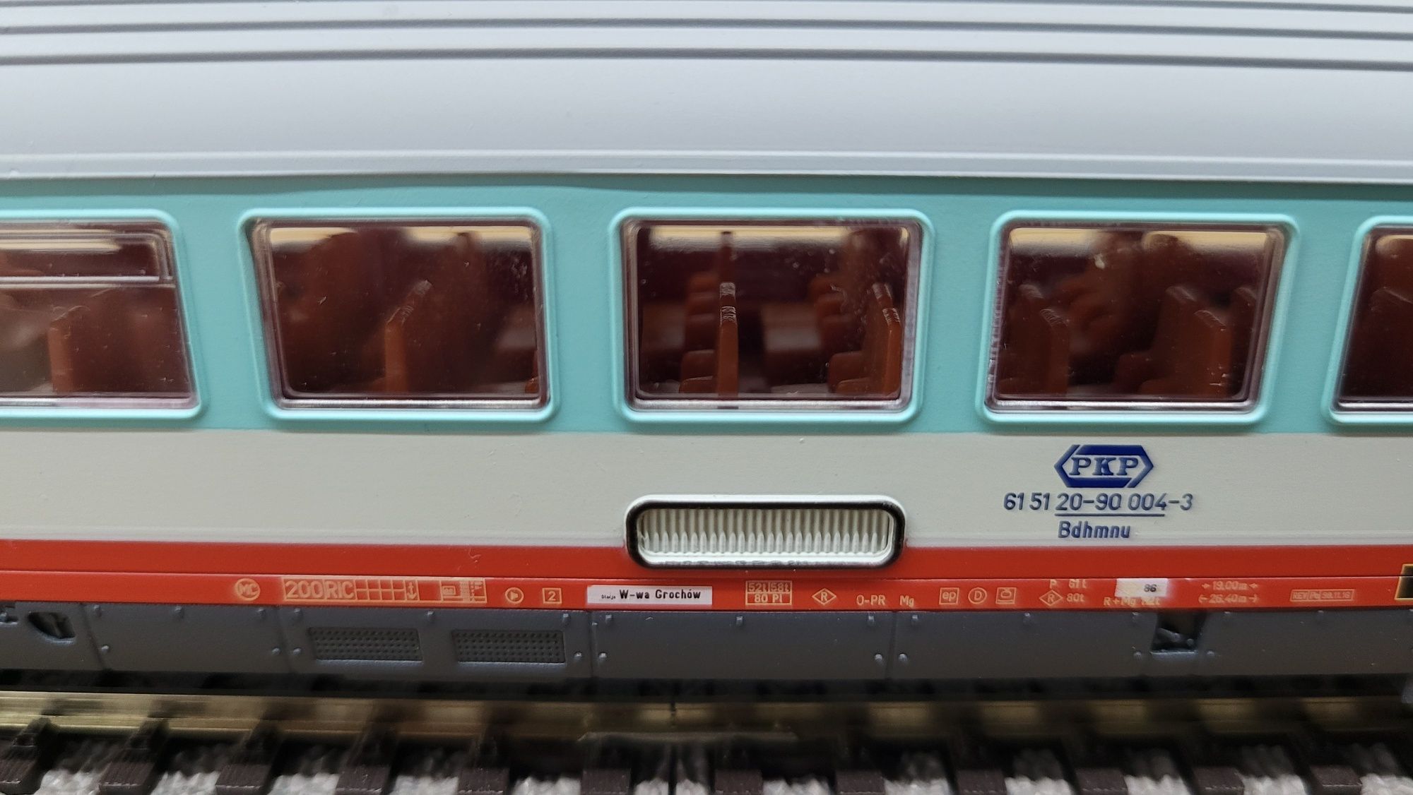 Piko wagon os 2kl PKP ic "tęczówka" H0 ep V 2005 r PIĘKNY unikat nr 1
