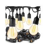 Girlanda Świetlna Ogrodowa 10m 20m Żarówki LED E27 Łańcuch Ogrodowy