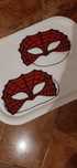 Maski karnawałowe dla dzieci Spider-Man.  Dwie sztuki .