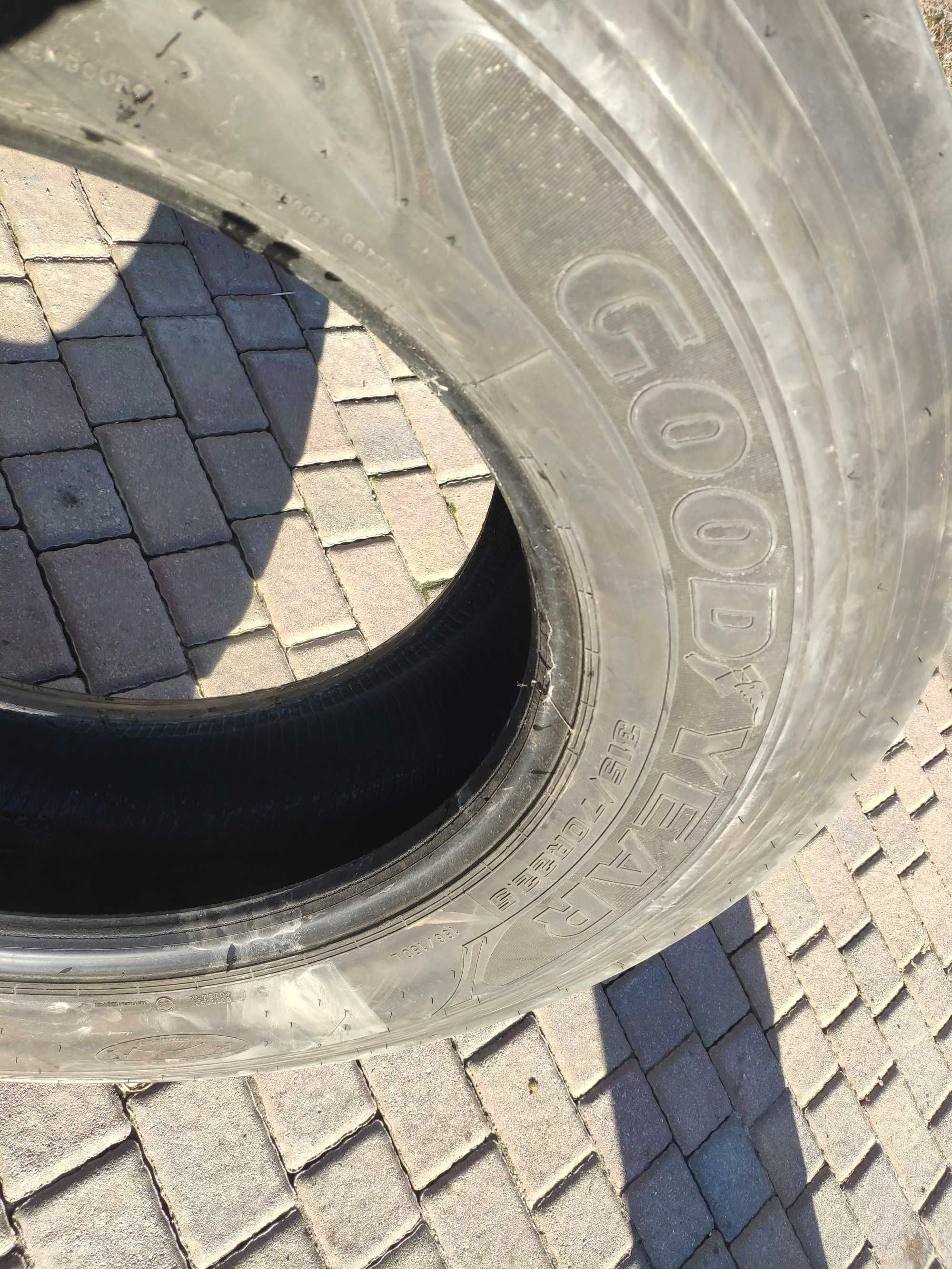 Opona Opony 315/70R22,5 " GOODYEAR FUELMAX S HL M+S przednia przód