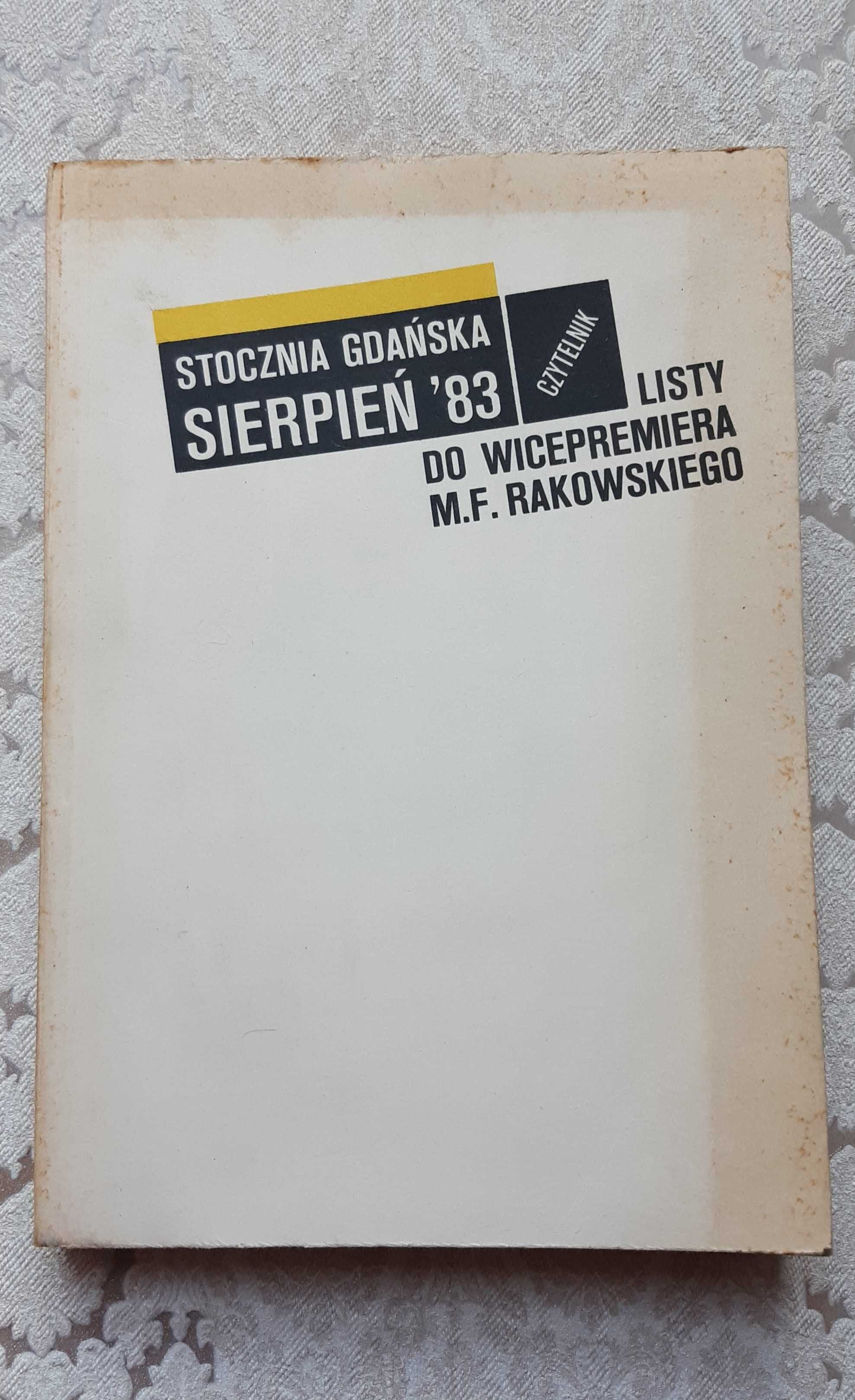 Książka "Stocznia Gdańska sierpień '83"