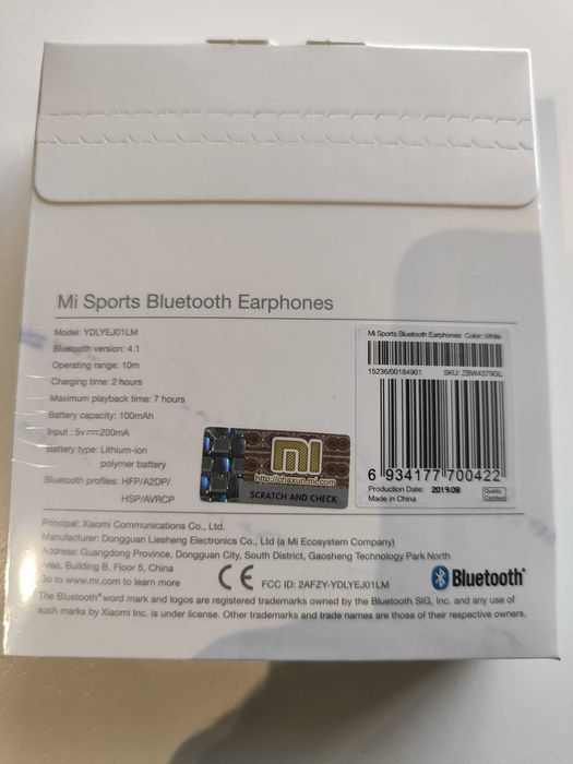 Auriculares Earphones Mi Sports Xiaomi