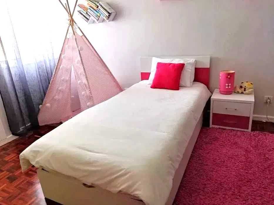 Cama Solteiro com estrado elevatório e com colchão