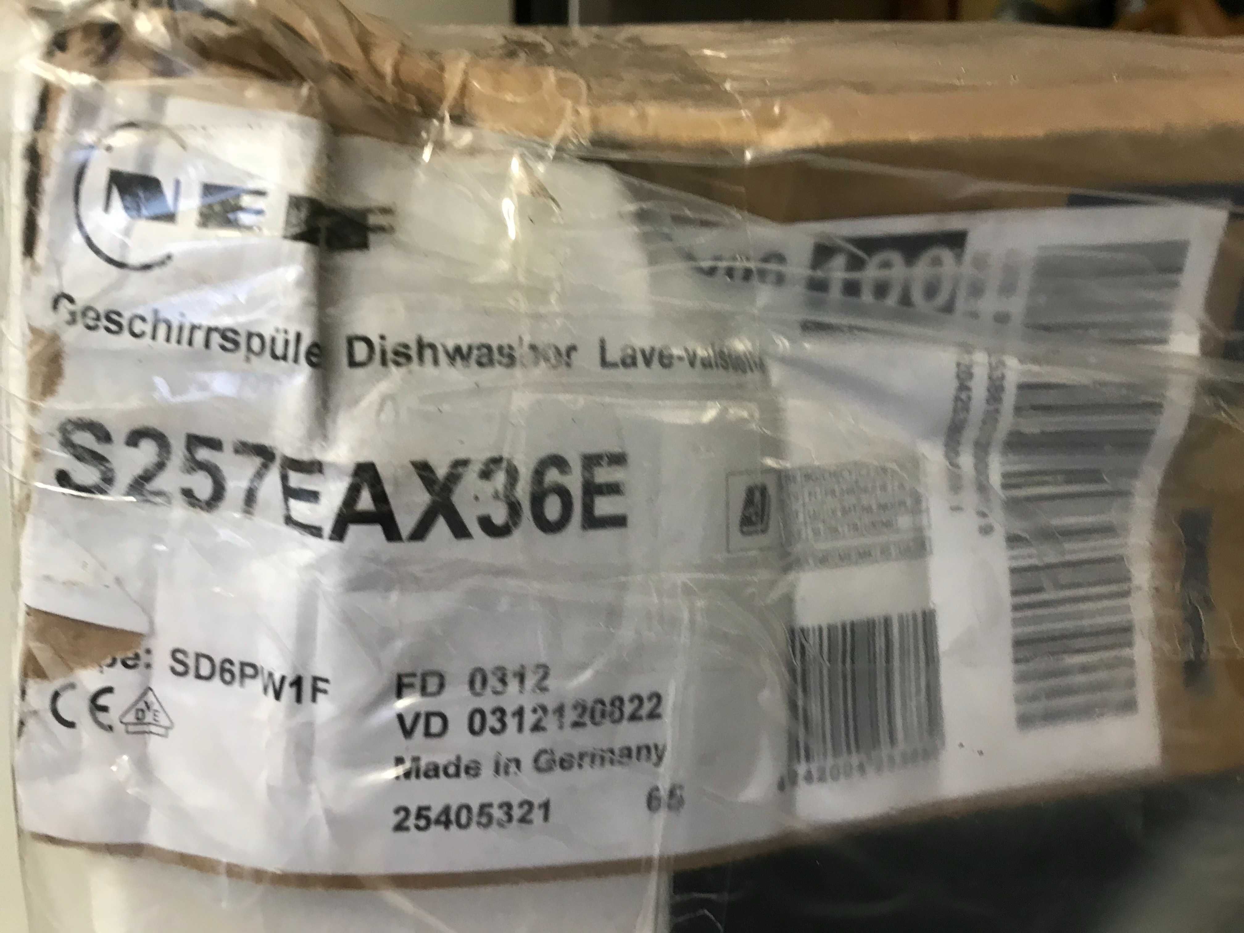 Zmywarka NEFF - S257EAX36E - NOWA.