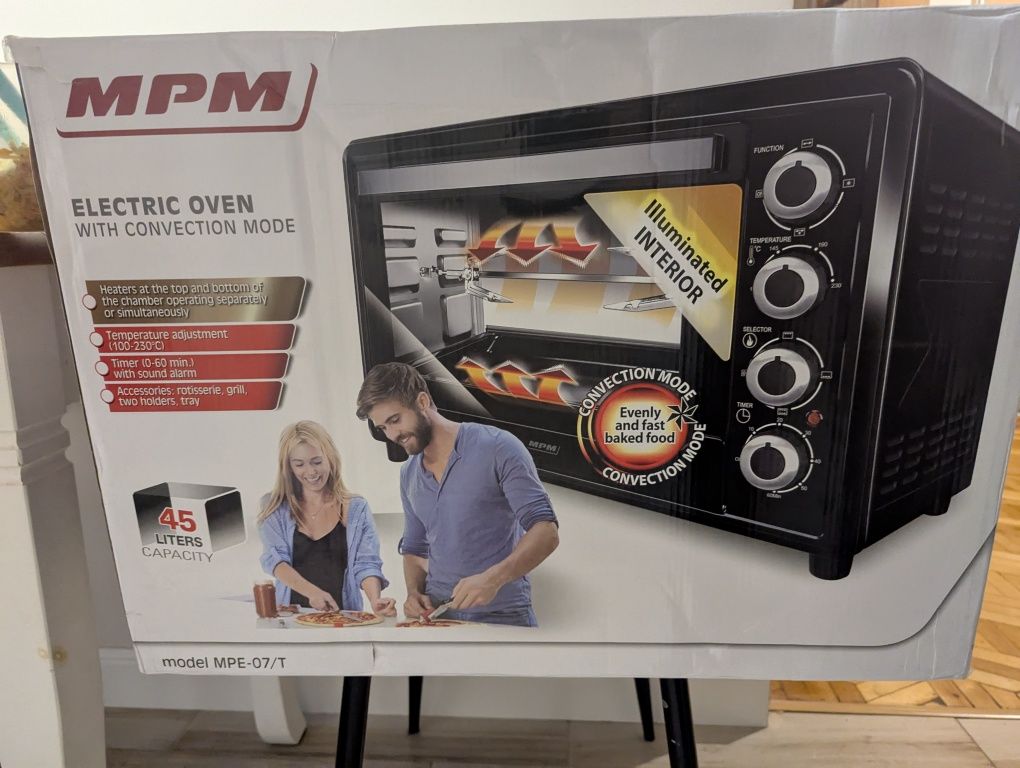 Piekarnik elektryczny mini MPM MPE-07/T