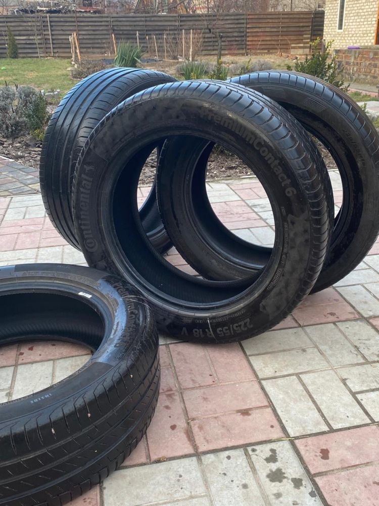 шини бу літо 225/55 r18 continental 2шт. nexen 2шт.