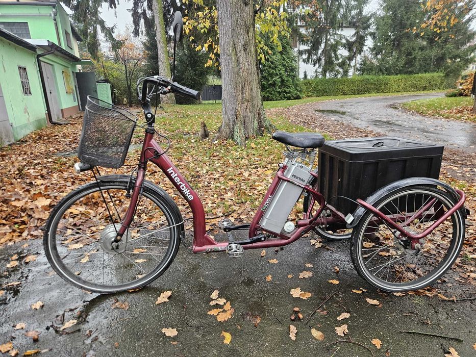Rower elektryczny trójkołowy