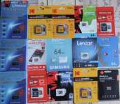 Карта памяти 64GB, 128GB, 256Gb. Kingston, Kodak, Samsung, SanDisk