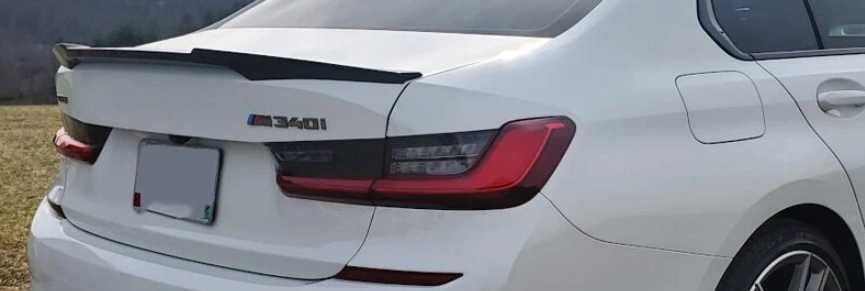 SPOJLER LOTKA dla BMW G20 ala M4 Style SPOILER KLAPY Czarny Połysk