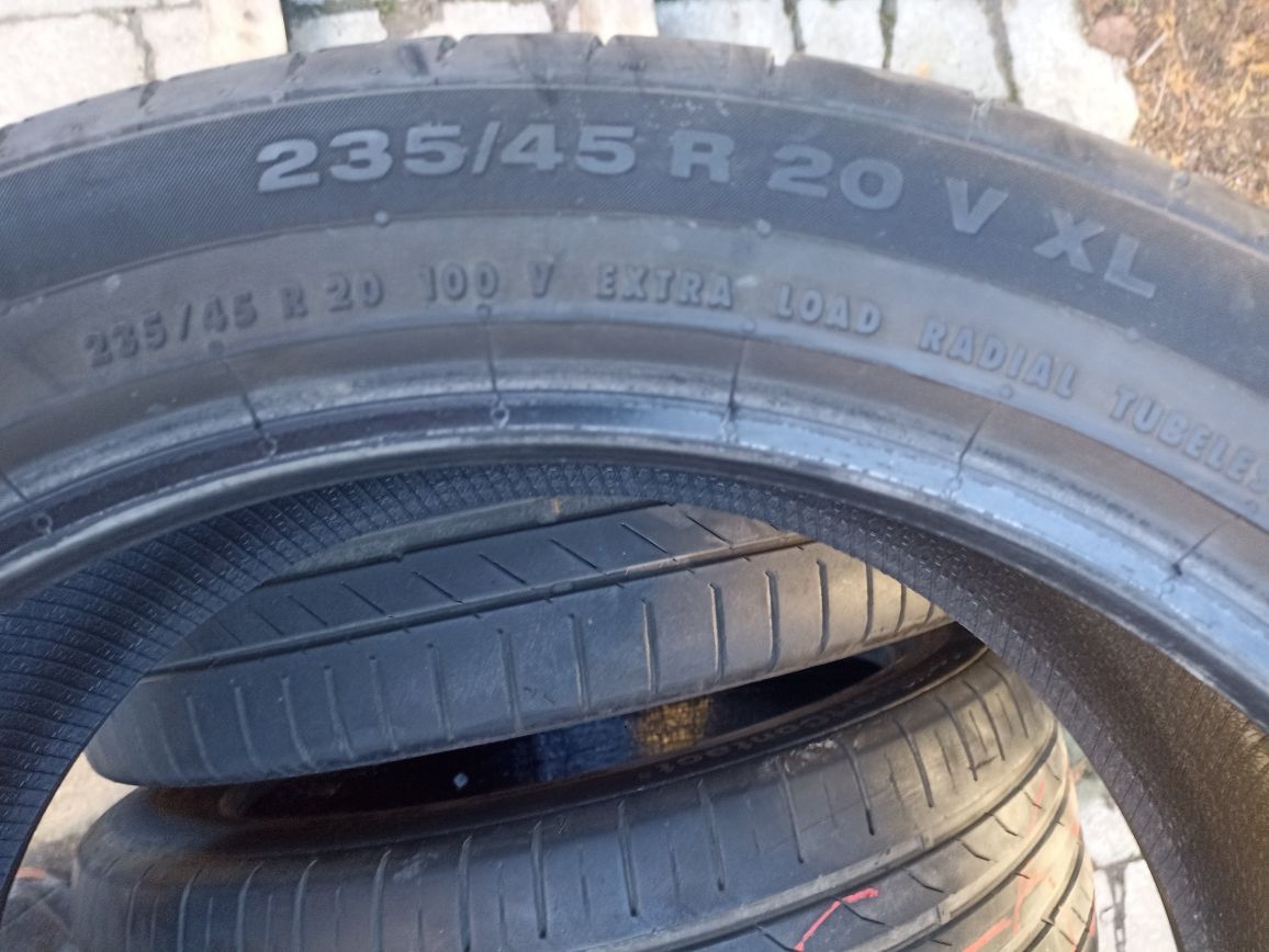 Opony letnie 235 45 .20 100V XL SUV Continental 24/25 tydz 2019r.