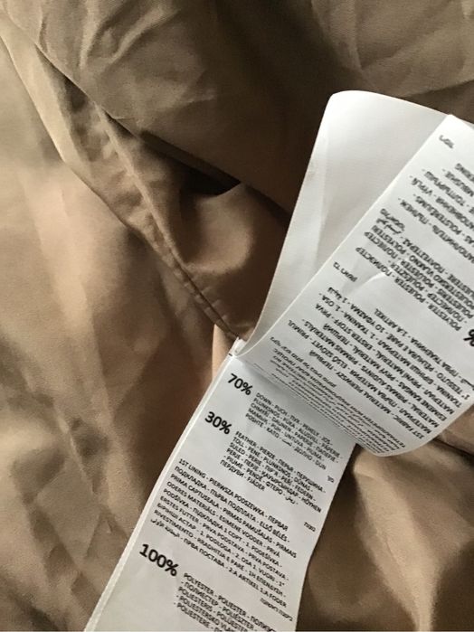 Płaszcz puchowy L   350 zł.