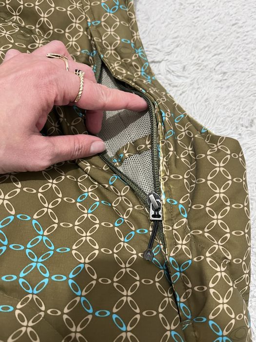 Oakley r. XL meska puchowa kamizelka brazowa khaki turkusowa